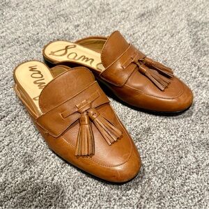 Sam Edelman Brown Tassel Mules
